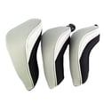 thumbnail image 1 of 3Pcs Breathable Headcovers Sleeves with Number Tags - Gray Green, 30 x 14cm, 1 of 8