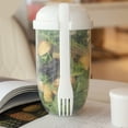 thumbnail image 4 of Recipiente Para Ensalada ANGGREK Taza De Ensalada Ligera 1000 Ml Con Tapa Y Tenedor, 4 of 7