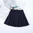 thumbnail image 3 of Sholeno Kids Girls Pleated Mini A-line Skirts Skater Scooter Golf Tennis Skirts School Uniform Skirts Navy Blue 110, 3 of 4