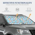 thumbnail image 5 of Yiaed Gnome Pool Party Print Car Front Windshield Sun Shade,Foldable Anti-UV Car Sunshade for Front Window for Most Vehicles-Small, 5 of 5