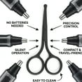 thumbnail image 7 of FACEGA Nose Hair Scissors,Precise Beard Scissors for Men,Multi-Use Hair Cutting Shears for Grooming,Nose Hair Scissors for Eyebrow & Cuticle Detailing, 7 of 7