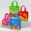 Wrapables Non-Woven Reusable Gift Bags with Handles for Parties, Birthdays, Favors and Treats (Set of 8), Dinosaurs