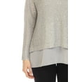thumbnail image 5 of Simply Couture Women's Solid Keyhole Back Knitted Shimmering Sequin Crewneck Sweater Blouse, 5 of 5