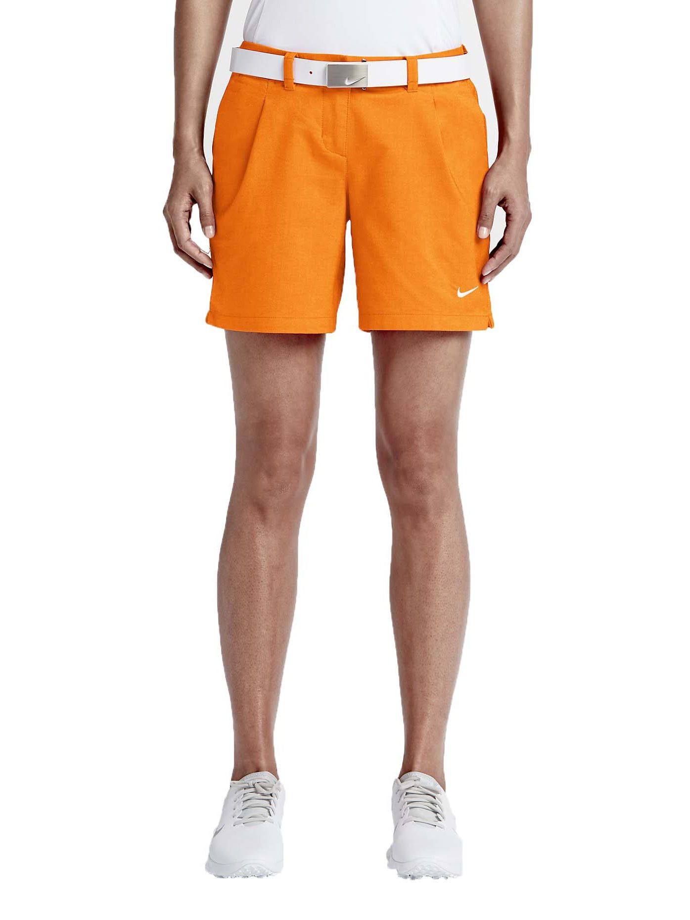 Mucama tolerancia tienda Nike Women's Dri-Fit Oxford Golf Shorts-Orange - Walmart.com