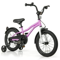 Costway 16" Kids Bike for 4-7 Years Old Boys & Girls with Adjustable Seat Handbrake Reflectors Purple