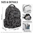 thumbnail image 5 of Jeiento Bat Web Black Bow Kids Backpack 17 Inch Halloween School Backpack for Girls for Grades 3-6 Ages 9-12, Breathable Elementary School Bag with Padded Tablet Sleeve & Multi-Pockets, 5 of 8