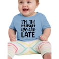 thumbnail image 1 of I'm The Reason We Are Late T-Shirt Infant -Smartprints Designs,  24 Months, 1 of 4