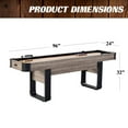 thumbnail image 4 of Barrington 96" Elmhurst Shuffleboard Table with 8-Puck Set, 4 of 6