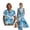 Blue Tie Dye, variant on FOR U DESIGNS Green Tree Leaf Print Matching Couple Outfits Linen-Look Casual Set Men's Button Shirt and Women's Swing Sleeveless Dress