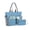 Blue, variant on ZPurple Beach Bag, Waterproof Sandproof Beach Tote Bag, 35L Large Capacity Foldable Travel Hand Bag for Women