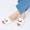 thumbnail image 7 of Ecetana Spooky Slides Halloween Slippers Soft Plush Cozy Open Toe Indoor Outdoor Fuzzy Slippers Gifts For Girls Women, 7 of 7