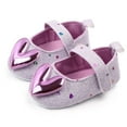 thumbnail image 4 of Holiday Deals! Borniu Toddler Shoes Infant Girls Indoor Soft-Soled Heart-Shaped Princess Shoes Baby Walking Shoes Clearance, 4 of 8