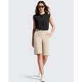 thumbnail image 7 of G4Free EverGoing Women's Bermuda Shorts with Pockets 10" - Knee Length Athletic Casual Long Shorts, 7 of 7