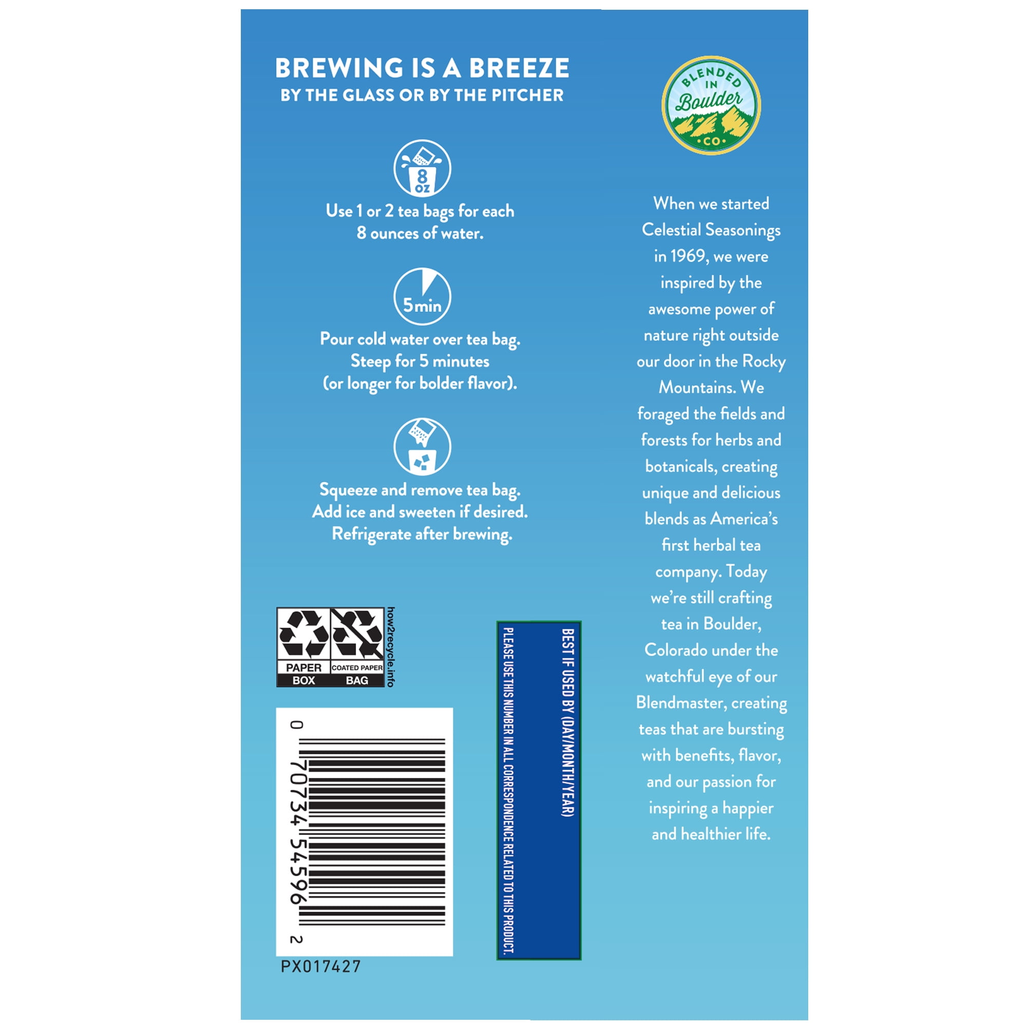 (2 pack) Celestial Seasonings Cold Brew Unsweetened Black Tea, 18 Ct Tea Bags