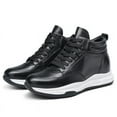 thumbnail image 4 of CMR CHAMARIPA Men Taller Shoes - Sneakers That Make You Taller - Black High Top Sneakers 7cm / 2.76 Inches, 4 of 7