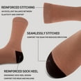 thumbnail image 4 of WeciBor Men's Brown Seamless Combed Cotton Dress Socks - 12 Pack - Size 10-13 - Brown Dress Collection, 4 of 5