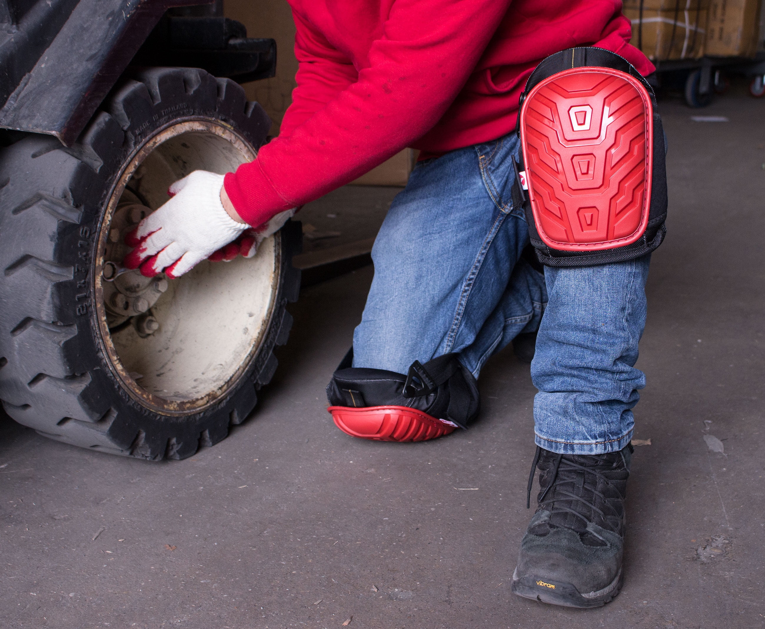 RK Safety RK-KP11 Red Gel Knee Pads