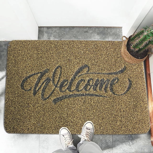 Welcome Doormat Welcome Doormat Polyester Fiber Welcome Mat Outdoor Rug Non Slip Entryway Indoor Outdoors Mats