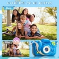 thumbnail image 5 of PayUSD Kids Camera for Girls Boys 64GB 1080HD Selfie Digital Cameras Portable Toddler Dolphin Toys Christmas Birthday Gift Age 3-10, Blue, 5 of 8
