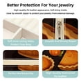 thumbnail image 3 of Thanksgiving Pumpkin Pie Travel Portable Square Storage Box with Earring Holder, Necklace Organizer, and Travel Organizer for Rings, Necklaces, Bracelets, and More - Ideal for Girls and Women, 3 of 6