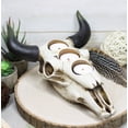thumbnail image 7 of Western Steer Bull Cow Skull Decorative 3 Tea Light Votives Candle Holder Decor, 7 of 7