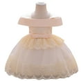 thumbnail image 7 of Summer Saving! Yievot Kids Girls Tulle Dress Pageant Gown Birthday Party Princess Wedding Dress Newborn Baby Girl Dresses 0-18 Months 2024 Summer Girls Dresses Clothes on Clearance, 7 of 7