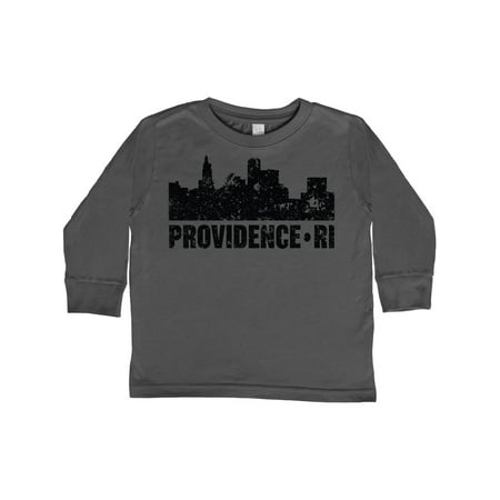 

Inktastic Providence Skyline Grunge Gift Toddler Boy or Toddler Girl Long Sleeve T-Shirt