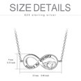 thumbnail image 2 of AOBOCO Sisters Gifts S925 Sterling Silver Sister Necklace Eternity Gifts for Women, Christmas Birthday Jewelry Gifts for Sisters from Sisters, 2 of 5