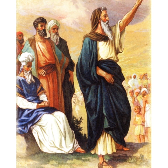 Catholic print picture - Call of Joshua T - 8" x 10" ready to be framed