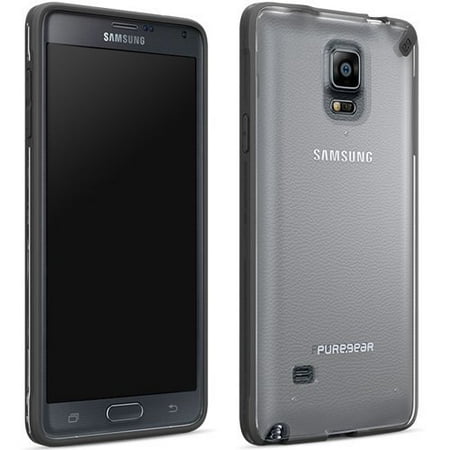Pure Gear Slim Shell Protecive Cell Phone Case - Black/Clear - Samsung Galaxy Note 4
