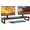 Red Brown, variant on Dual Monitor Stand Riser, 39Inch Large Monitor Stands for 2 Monitors, Computer Monitor Stand, Wooden Desktop Oraganizer Shelf for Office Desk Computer,Laptop,TV