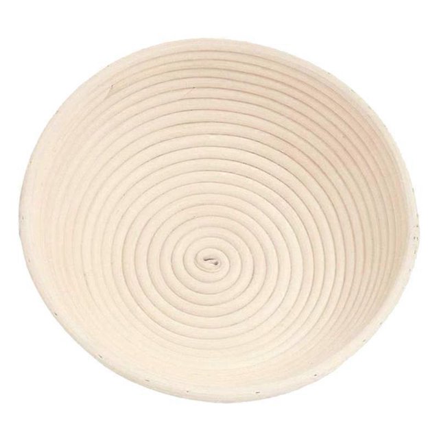 Cesta de corrección de pan redonda Cuenco para leudar pasta hecho a mano Cesta de pan de panaderos profesionales Color madera
