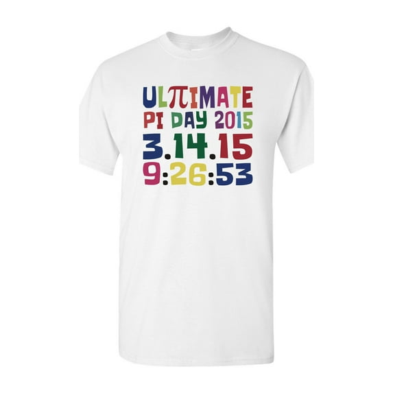 Ultimate Pi Day 3.14 Color Up Adult DT T-Shirt Tee