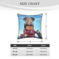 thumbnail image 4 of Kll Elephant Sits On A Stack Decorative Throw Pillow Covers Velvet Soft For Couch Sofa Bedroom Living Room Outdoor -20"X20", 4 of 8