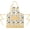 Sunflower Gingham, variant on Floral Aprons for Women Adjustable Kitchen Apron with Pockets Cotton Linen Chef Cooking Apron for Spring