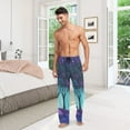 thumbnail image 6 of FORMRS Mens Pajama Pants with Pockets Sleepwear Lounge Bottoms Sizes S-2XL, Purple Moonlight Forest, 6 of 7