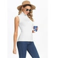 thumbnail image 5 of FITVALEN Women's Mock Turtleneck Tank Tops Sleeveless Stretch Slim Fit Top Base Layer Shirt, 5 of 7