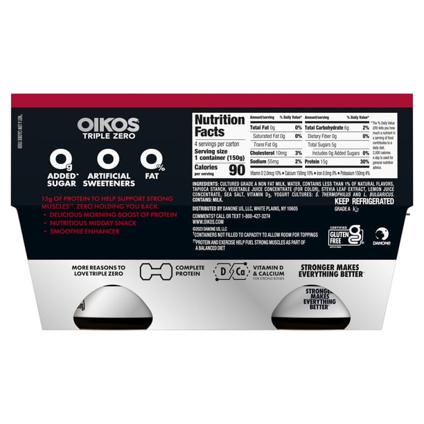 Oikos Zero Cherry 4pk | Yogurt stock for food distributors
