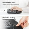thumbnail image 4 of TRAHOO-Ergonomic Keyboard, Wired Split Keyboard with Pillowed Wrist and Palm Support, Featuring Dual USB Ports, Natural Typing Keyboard for Carpal Tunnel, Compatible with Windows Mac, 4 of 4
