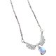 thumbnail image 4 of Collar con colgante de gota de piedra preciosa y alas de ángel para mujer, 4 of 6