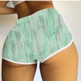 thumbnail image 3 of Dvprdro Women Summer Hot Shorts Printed Gradient Elastic Waist Casual Athletic Gym Beach Shorts, 3 of 5