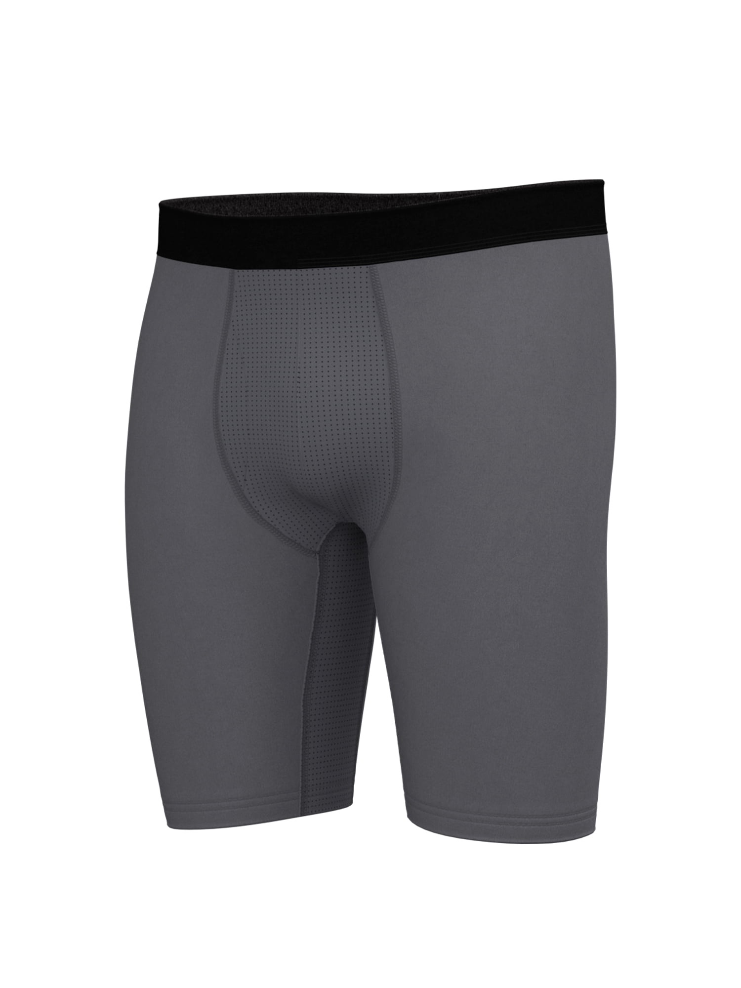 Athletic Works Men's Pro Form Boxer Brief Long Leg, 6 Pack