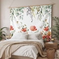 thumbnail image 3 of Red Poppy Large Tapestry for Bedroom Wall Hanging Tapestry, Spring Farmhouse Country Flower Leaf Plant Ceiling Backdrop Tapestries Poster Blanket Wall Decor for Teens Room Living Room Dorm 85" x 90", 3 of 8