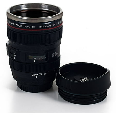 Whetstone Camera Lens Coffee Mug with Lid