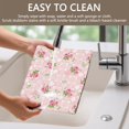 thumbnail image 4 of Placemat, Pioneer Flower Floral Print Pattern Place Mats Table Mat Set Of 2, PVC Washable Placemats for Party Kitchen Dining Decoration, 18x12 Inch, Fade Resistant, 4 of 6