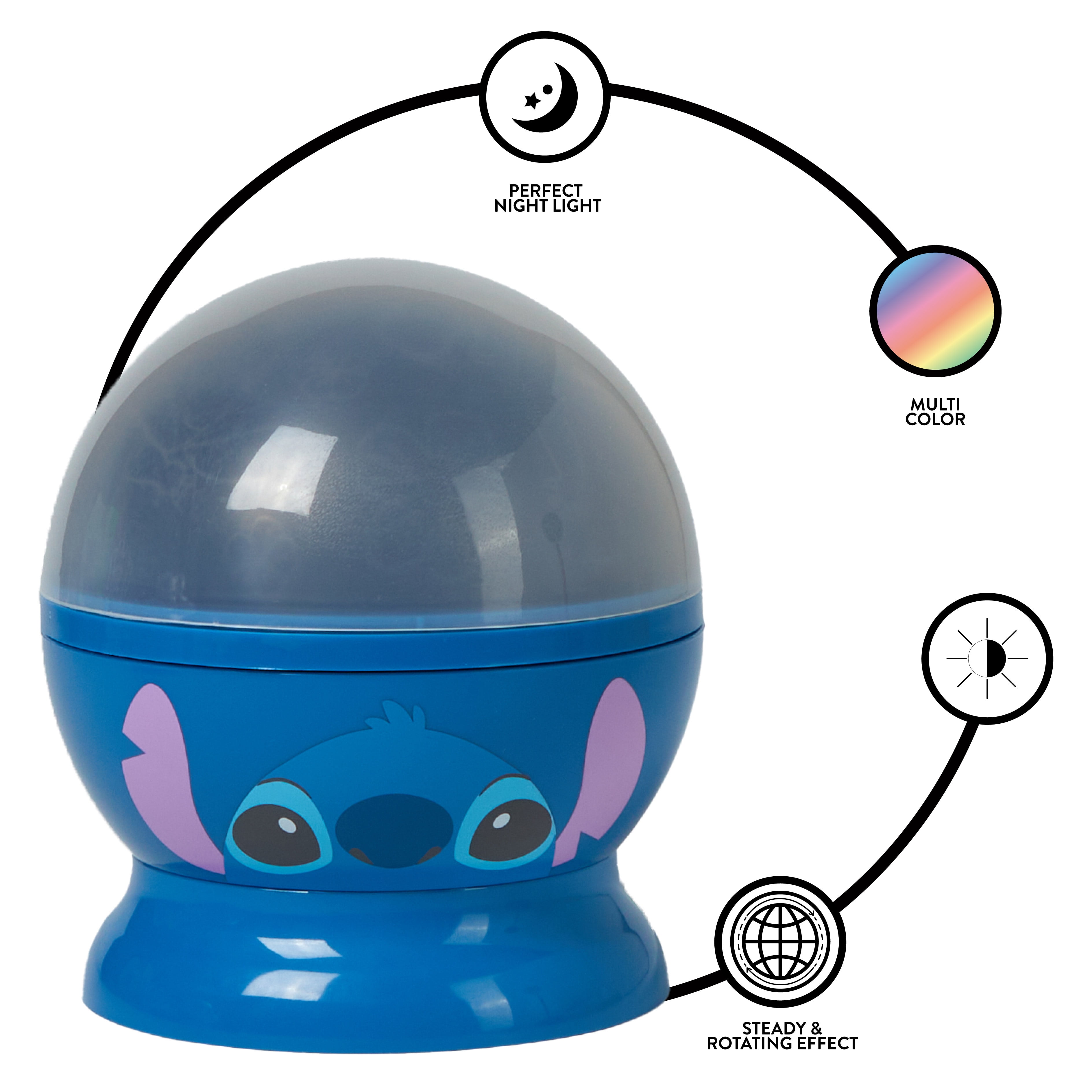 Disney Stitch Rotating Projector Lamp, 5.5"