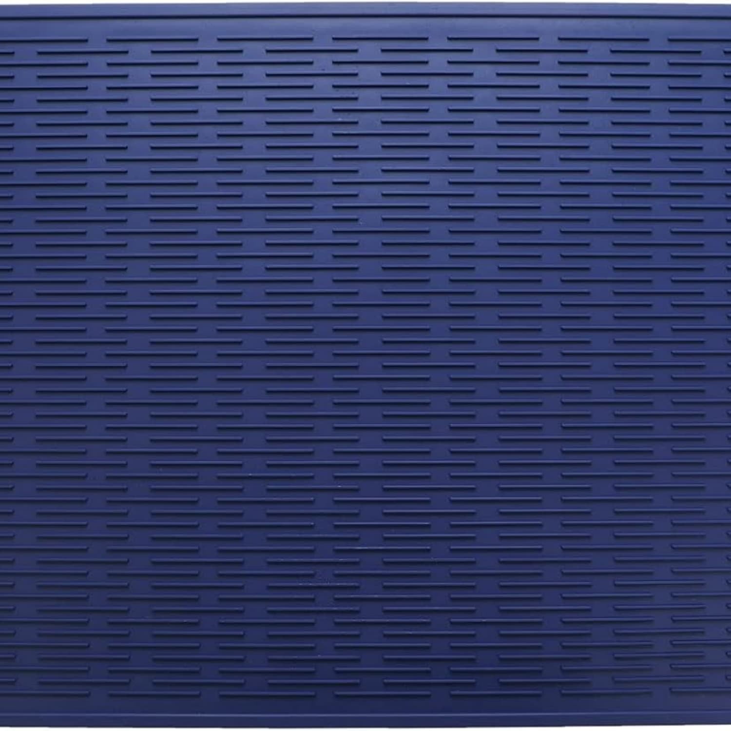 Silicone Dish Drying Mat for Multiple Usage,Easy clean,-friendly,Heat-resistant Silicone Mat for Kitchen Counter or Sink,Refrigerator or Drawer Liner Navy Blue 4XL 32 inches x 18 inches