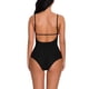 thumbnail image 4 of Mujer Encantadora Body Lencería Ropa interior de encaje Perspectiva Ropa de dormir, Negro, XL Methold XX000205-12, 4 of 7