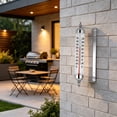thumbnail image 6 of Outdoor Thermometer Waterproof, 10Inch Adjustable Angle Outside Temperature for Patio, Decorative Metal Wal Thermometer for Garden Greenhouse Garage, 6 of 6
