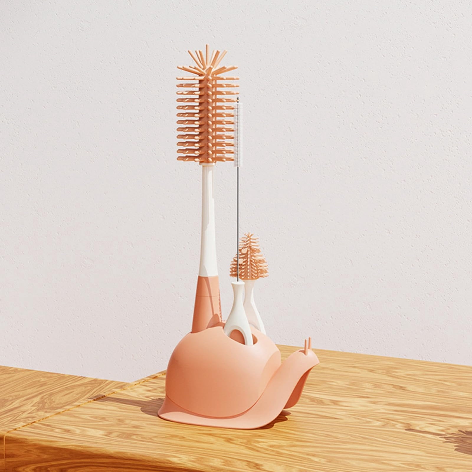 Bottle Brush Rotatable Silicone Cleaner with Stand, 12x7x28cm Flexible for Water Bottles Travel Tumblers
